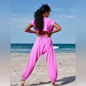 Free People Hot Shot V-Neck Onesie (Size Small)